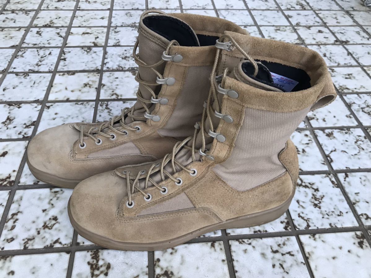 BELLEVILLE USN.USMC デザートフライトブーツ 9R 