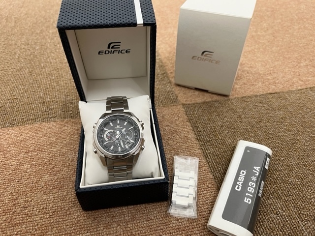 小物 ^_^ EDIFIVE エディフィス CASIO カシオ 5193 JA クロノグラフ 腕時計 時計
