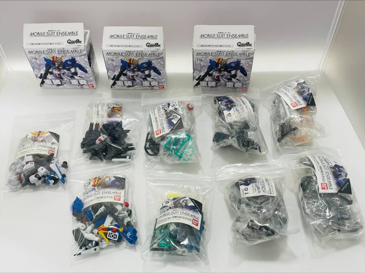 AH4954 モビルスーツ アンサンブル 計12体 機動戦士ガンダム PART 08 F91/13 Sガンダム/15 ガンダムエクシア/16 キュリオス 他 ガシャポン