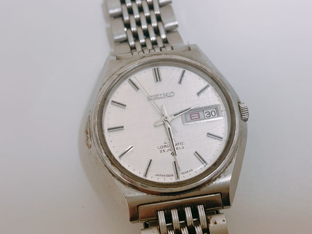 腕時計 SEIKO LM 25石 LORD MATIC 5606-7010 自動巻 稼動品