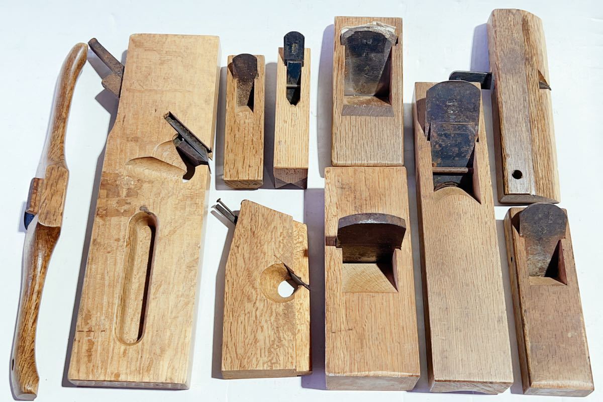 ★ 鉋 ★ 銘入り かんな10セットまとめ　古道具 