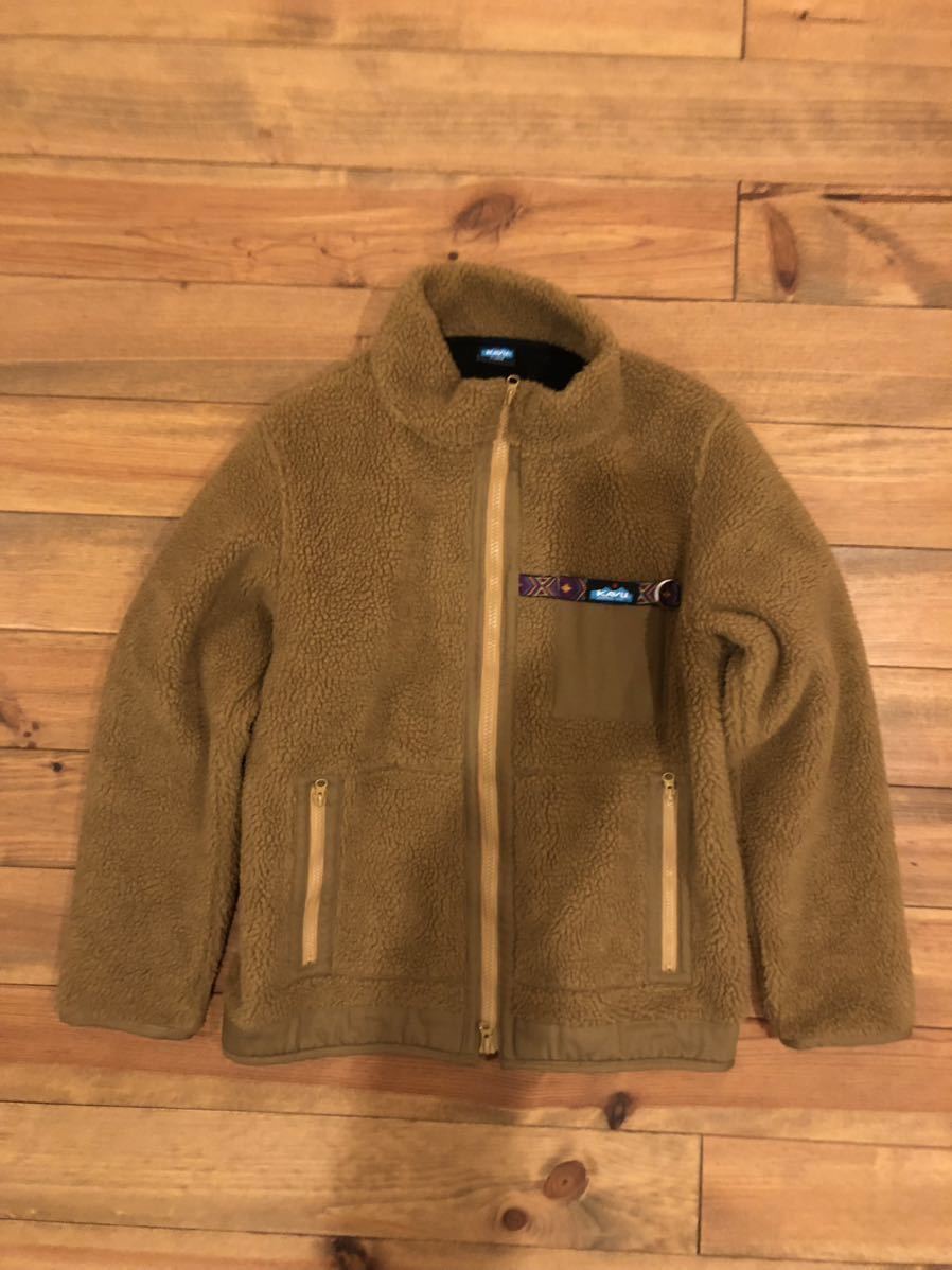 KAVU カブー メンズ ボアジャケット ブラウンベージュ ボアジャケット 