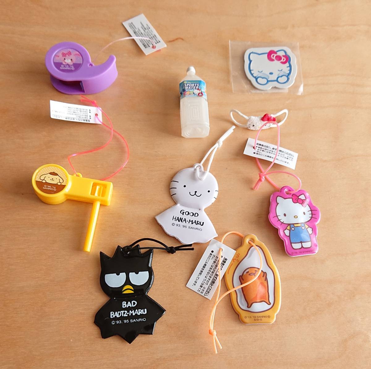 未使用☆サンリオ おまけ プレミアムマスコット ポムポムプリン バツ丸 