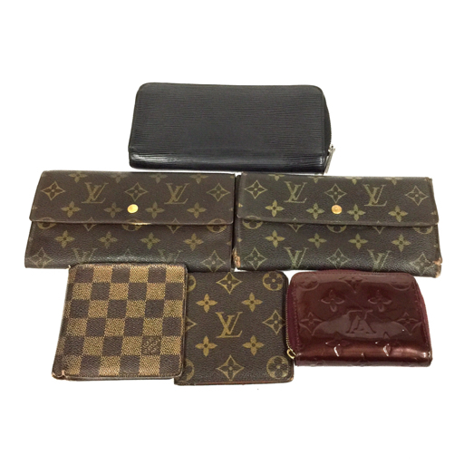 ルイヴィトン M61217 モノグラム インターナショナル 三つ折り長財布 他 コインケース 二つ折り財布 等 計6点 セット