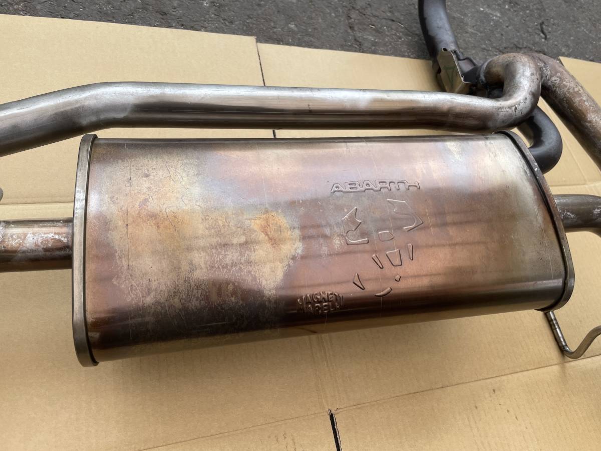 中古アバルト500.595純正マフラーレコードモンツァ Yahoo!オークション