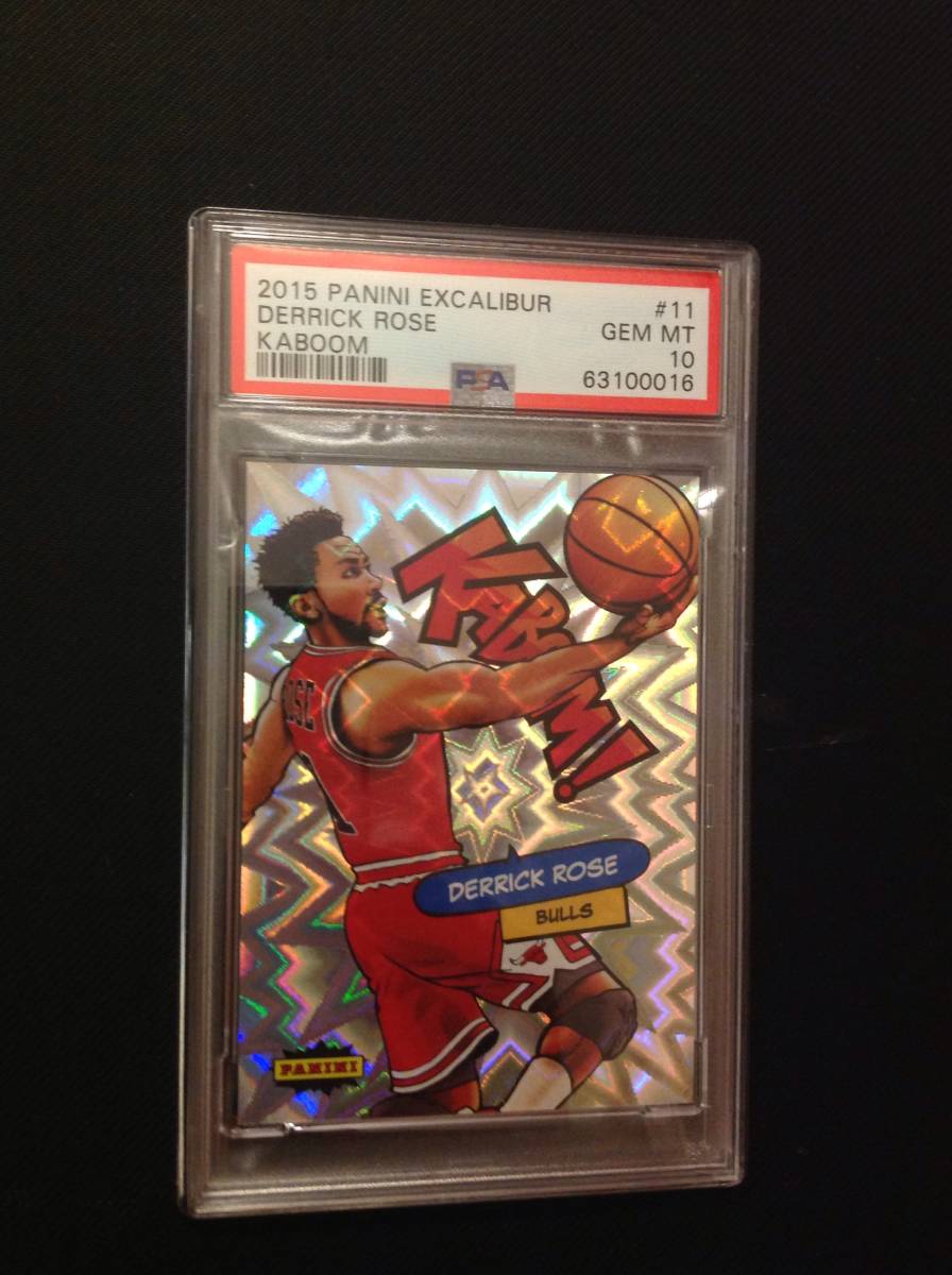 本物保証，人気セール 1円スタート PSA10 超完璧 超激レア 2015 Panini Excalibur Derrick Rose デリックローズ SSP Kaboom ＃11 現Knicks NBA スーパースター(バスケットボール)｜売買されたオークション情報、yahooの商品情報をアー その他
