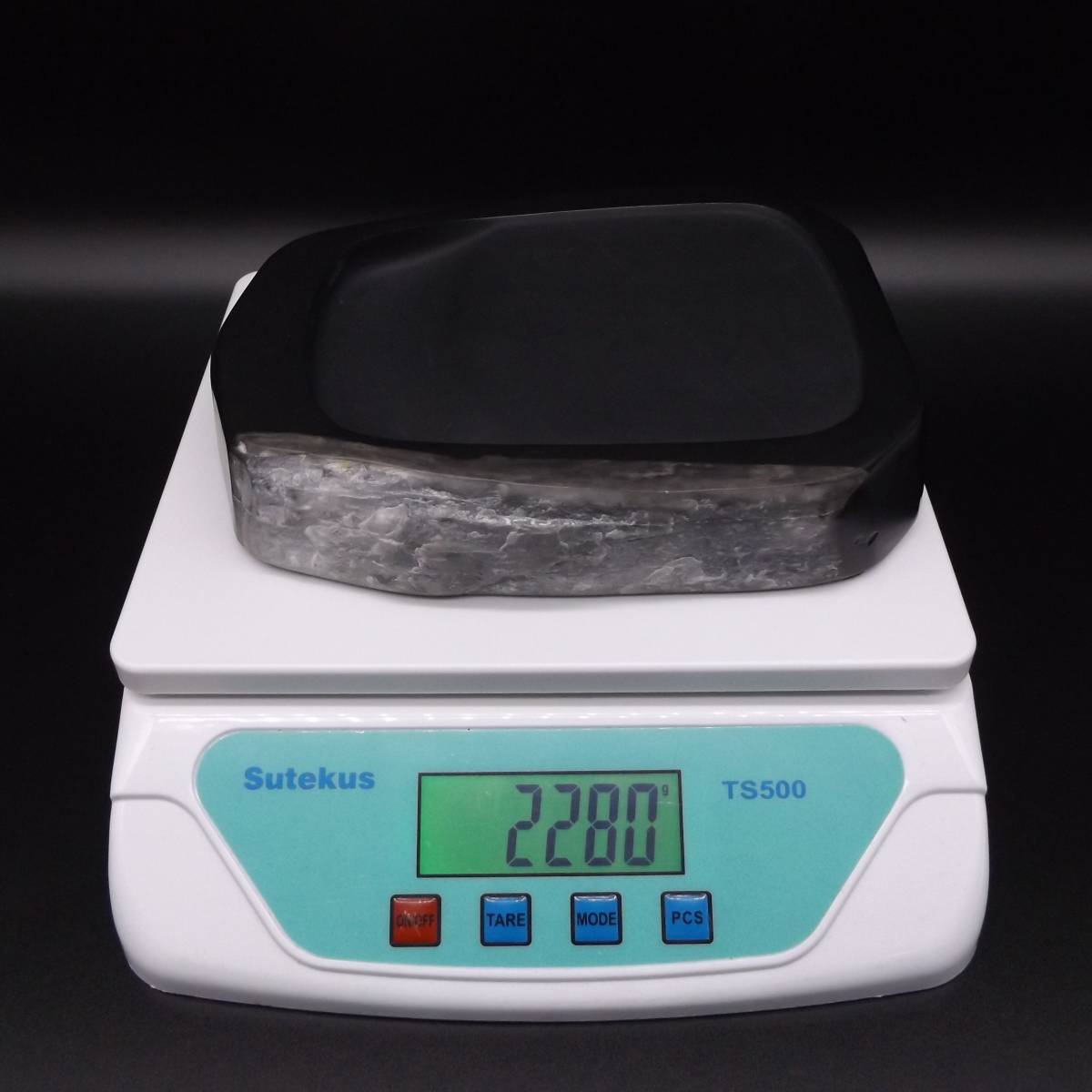 銘石 高田硯 石真 中島硯店 書道具 共箱付き 重量約2，280g 【公式通販】