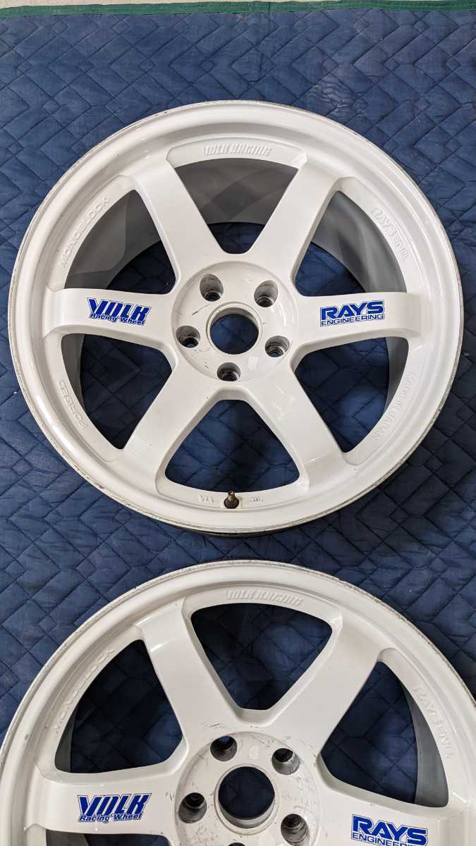☆希少☆絶版品☆ レイズ RAYS TE37 18インチ 9.5J +0 鍛造 114.3 5穴 