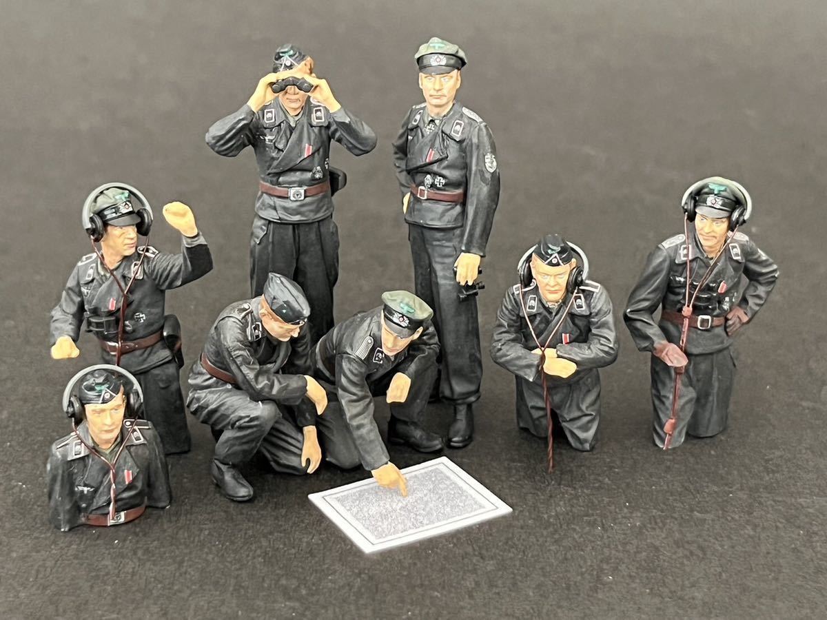 タミヤ 1/35 8体 ドイツ戦車兵セット 塗装済み完成品 アメリカ ロシア 
