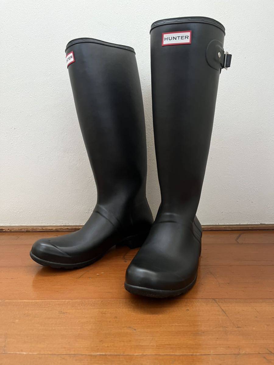 本日値下げ ハンターレインブーツ HUNTER ブラック 26.0cm 美品 HUNTER