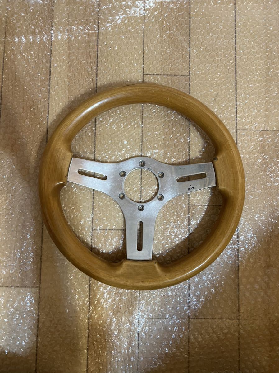 当時物 当時物 ウッド オバハン 街道レーサー OBA 33Φ 30cm OBA 小径 3