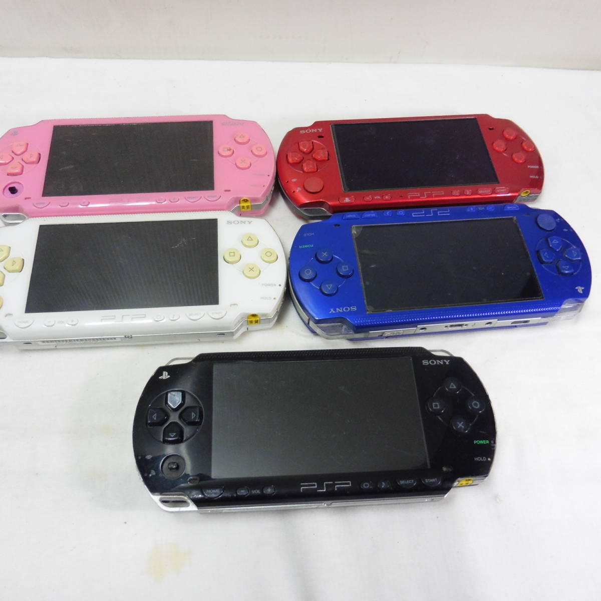 PSP本体 1000が4個・3000蓋なし1個 動作未確認ジャンク 【公式通販】
