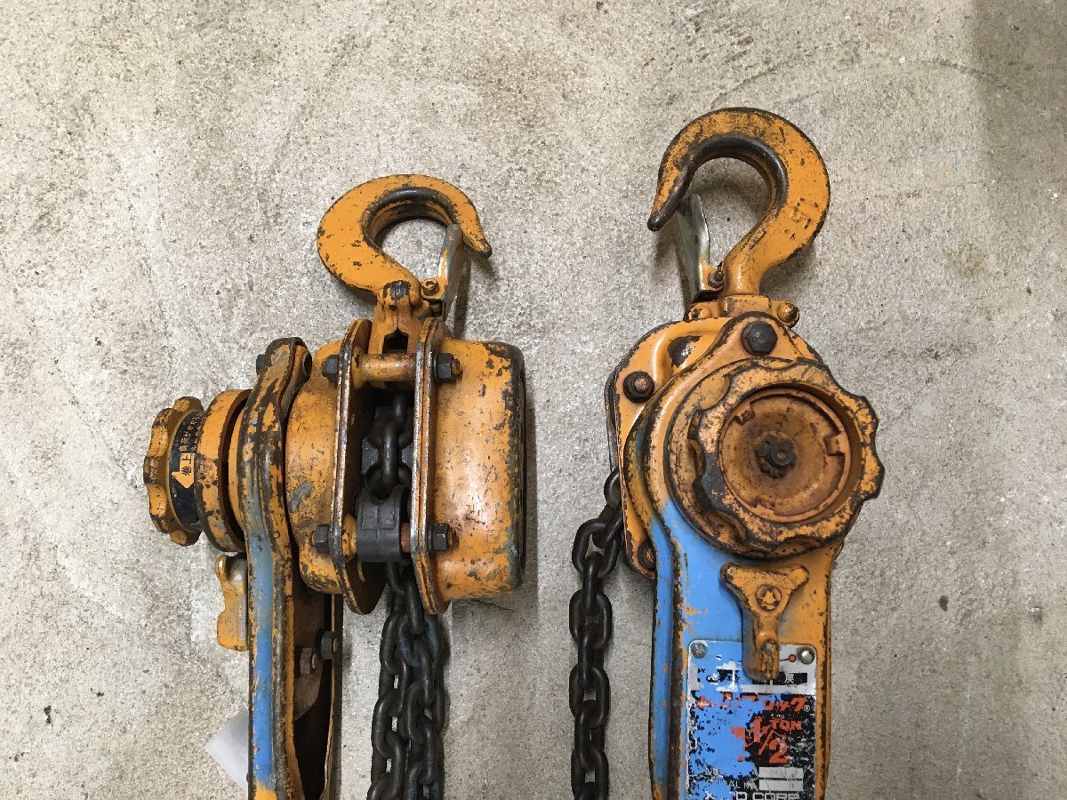 【中古品】KITO(キトー) 1.5tロングレバーブロック L4 ITLW2NNWJAS8