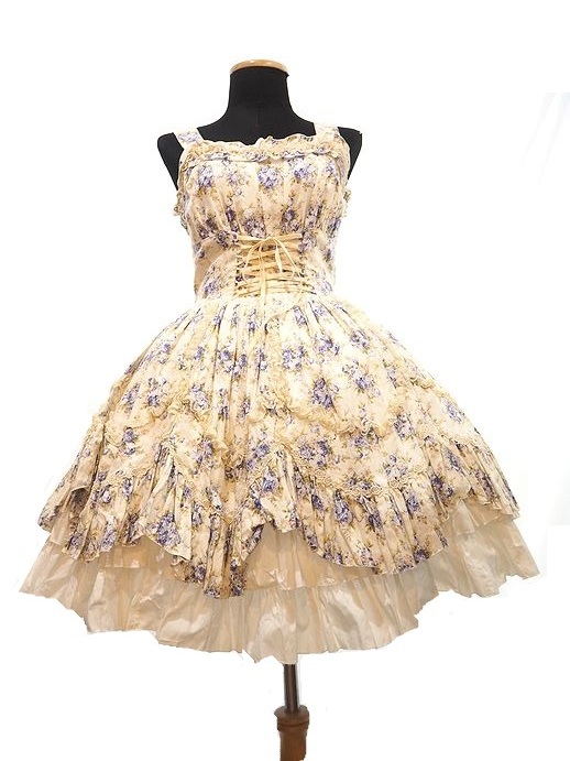 ATELIER PIERROT アトリエピエロ ブーケ柄JSK ジャンパースカート  