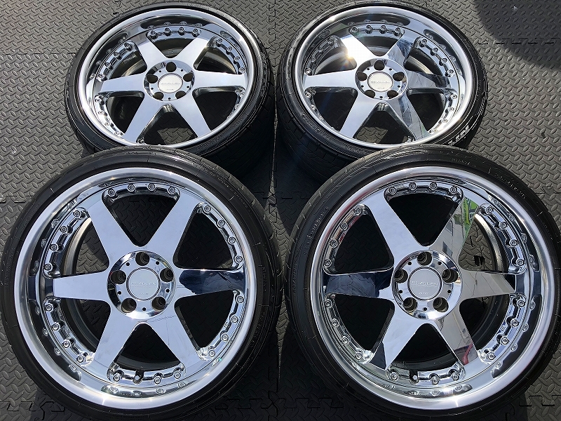 深リム AME シャレン MX 8.5J9.5J 絶版 クラウン マジェスタ カムリ マークＸ アルファード ヴェルファイア オデッセイ エスティマ フーガ AME Yahoo!オークション シャレン シャレン」(19インチ)(タイヤ -シャレン 深リムの中古品・新品