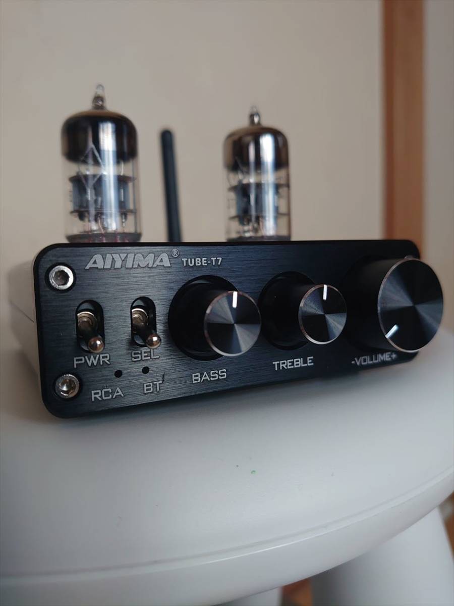 AIYIMA TUBE-T7 予備6N3P付 Bluetooth真空管プリアンプ