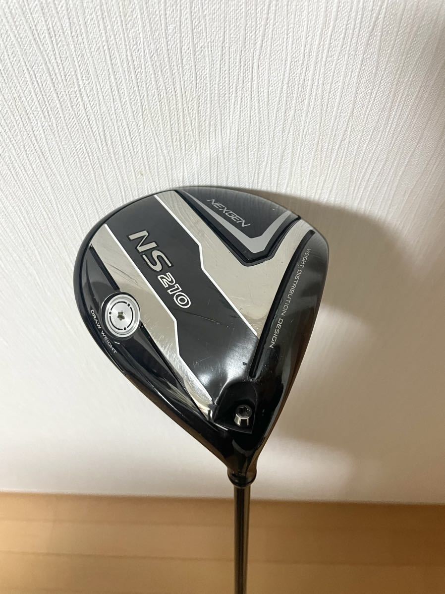 1円スタート！　NS210 ドライバー 10.5° EI-F NS210-D 中古カバー保証書付き　状態良