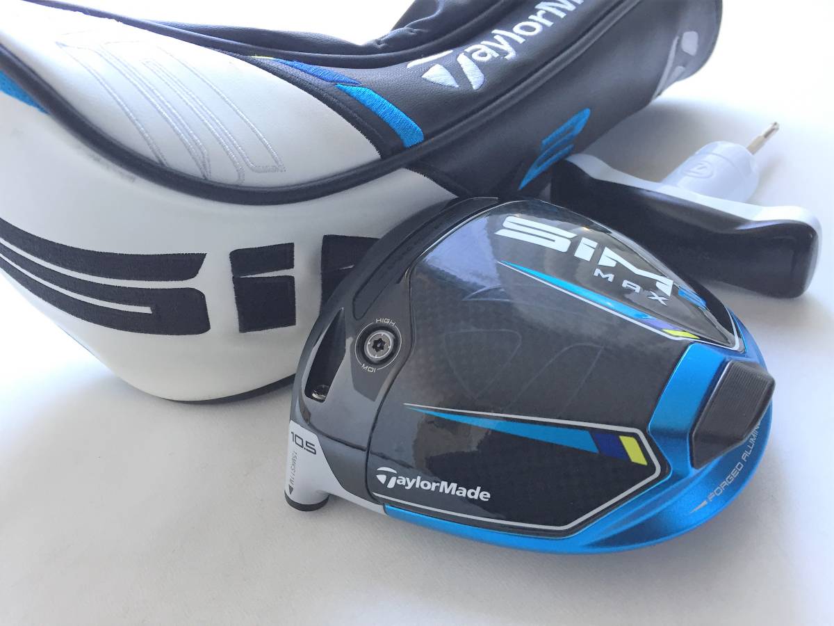 左 レフティ 使用少なめ テーラーメイド SIM2 MAX シム2 マックス 10.5° ドライバー ヘッド 単体 HC/レンチ付 日本仕様　※拡大画像あり