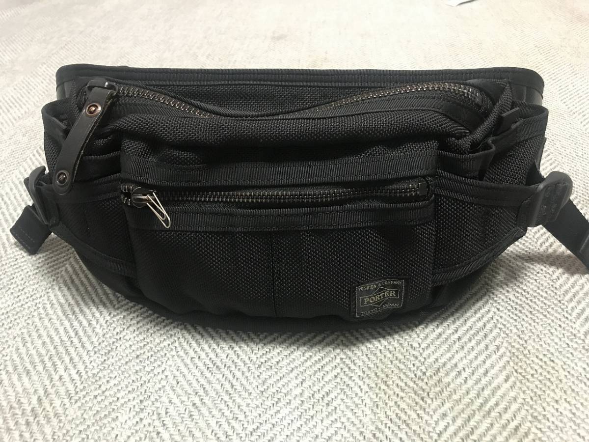 ポーター PORTER ポーター HEAT ウエストバッグ ヒート 黒 ブラック