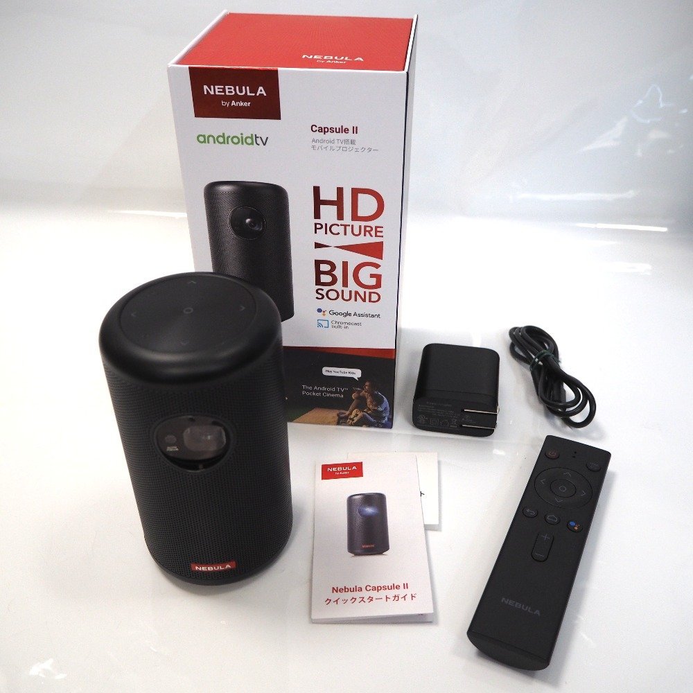 Th928344 アンカー モバイルプロジェクター Nebula Capsule II D2421N12 ブラック Anker 美品・中古