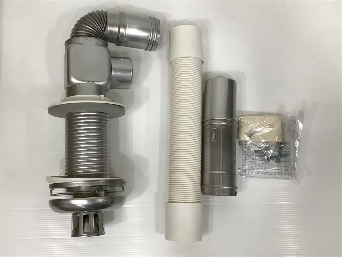 23Y044 ジ4 東京ガスリノベーション FF-105薄形給排気筒セット 呼び径D80 コードNO.0500592 2021年製 未使用品 23Y044 ジ4 東京ガスリノベーション FF-105薄形給排気筒セット 呼び径