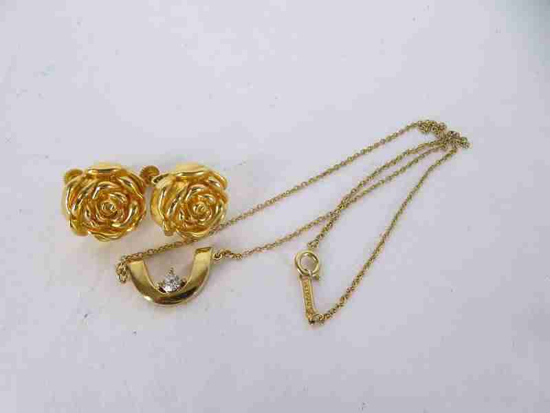 1円 ケンゾー ドーラン ネックレス イヤリング セット BY412 80s D