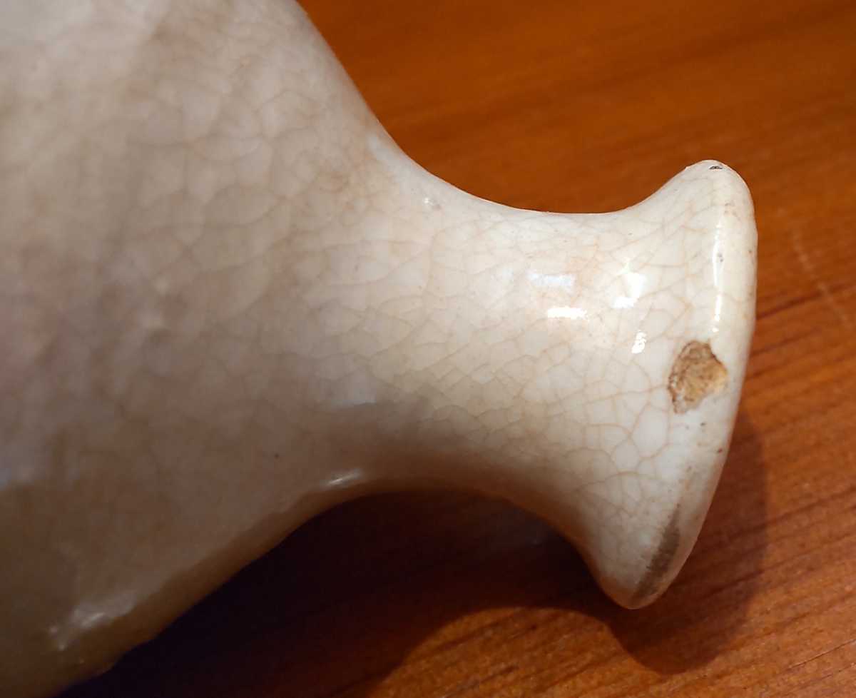 大野鈍阿 無地 酒次 徳利 大野宗恵 箱書 / 粉引 刷毛目 写 鈍翁 箒庵