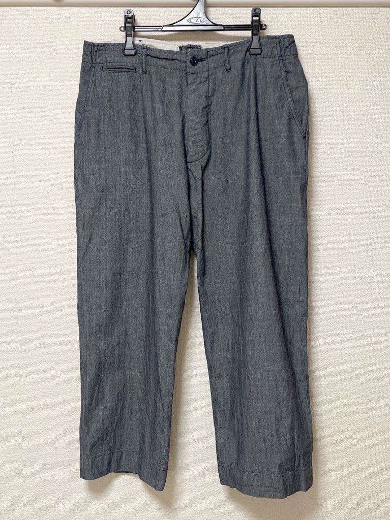 エンジニアードガーメンツ ワーカデイ シャンブレー パンツ W34 XLサイズ