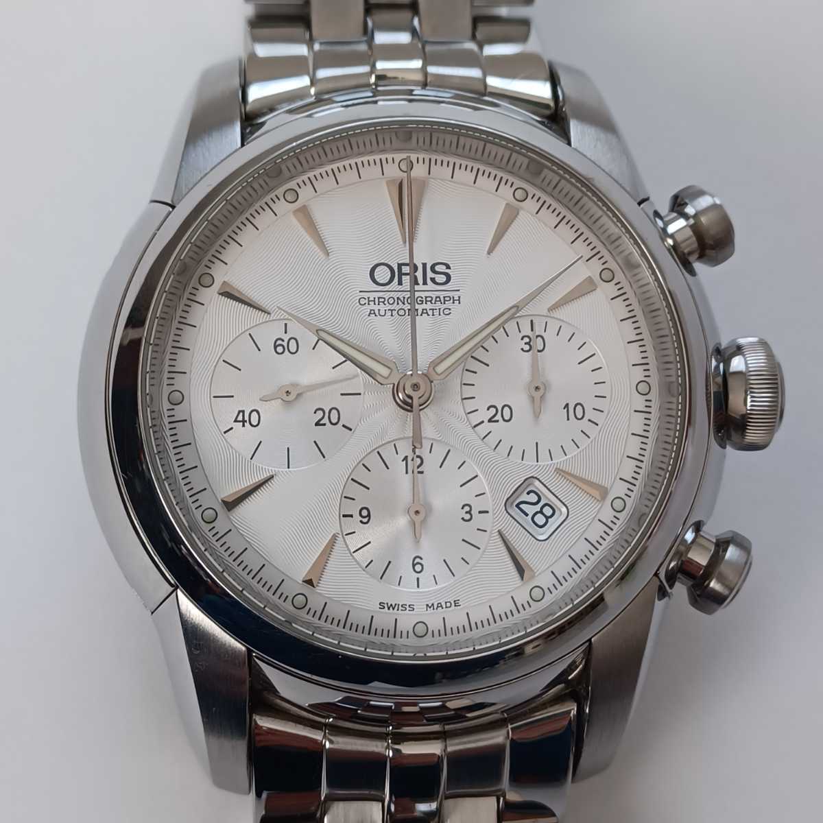 ORIS 自動巻き時計 シルバー ORIS 自動巻き時計 シルバー/グレー