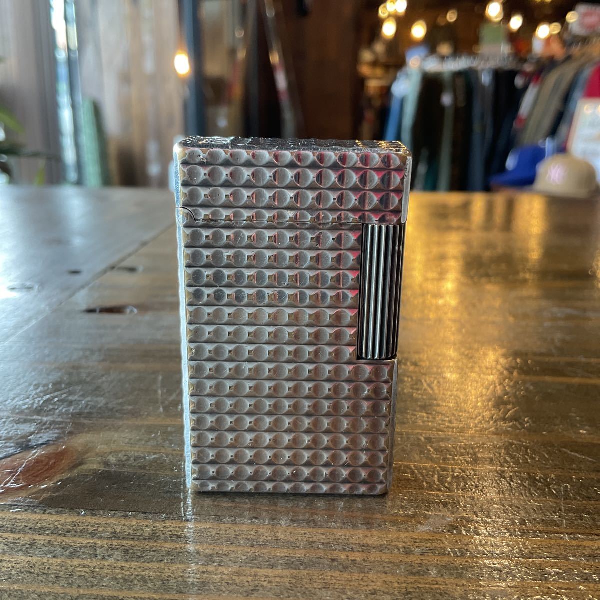 ジャンク品 S.T.Dupont デュポン ガスライター シルバー色 本体のみ 