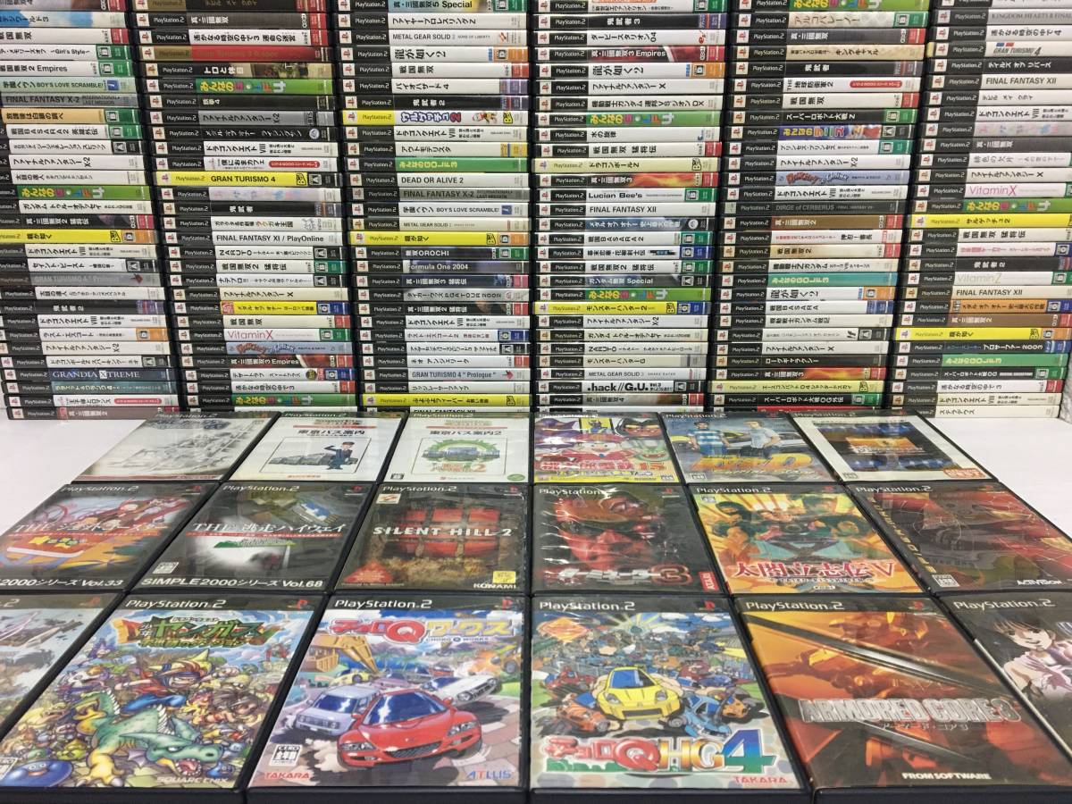 ★☆P752 PS2 プレステ2 ソフト 大量 300本 まとめ売り チョロQワークス HG4 ターミネーター3 東京バス案内1・2 超時空要塞マクロス 他☆★ 300本 大量 まとめ売り