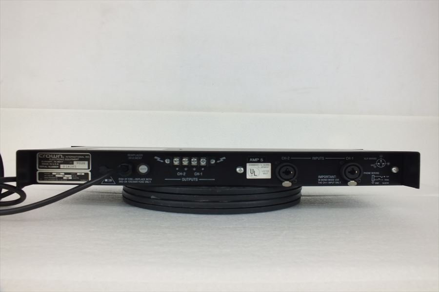 □ crown D75A アンプ 中古 現状品 230202K6199 - Yahoo!オークション