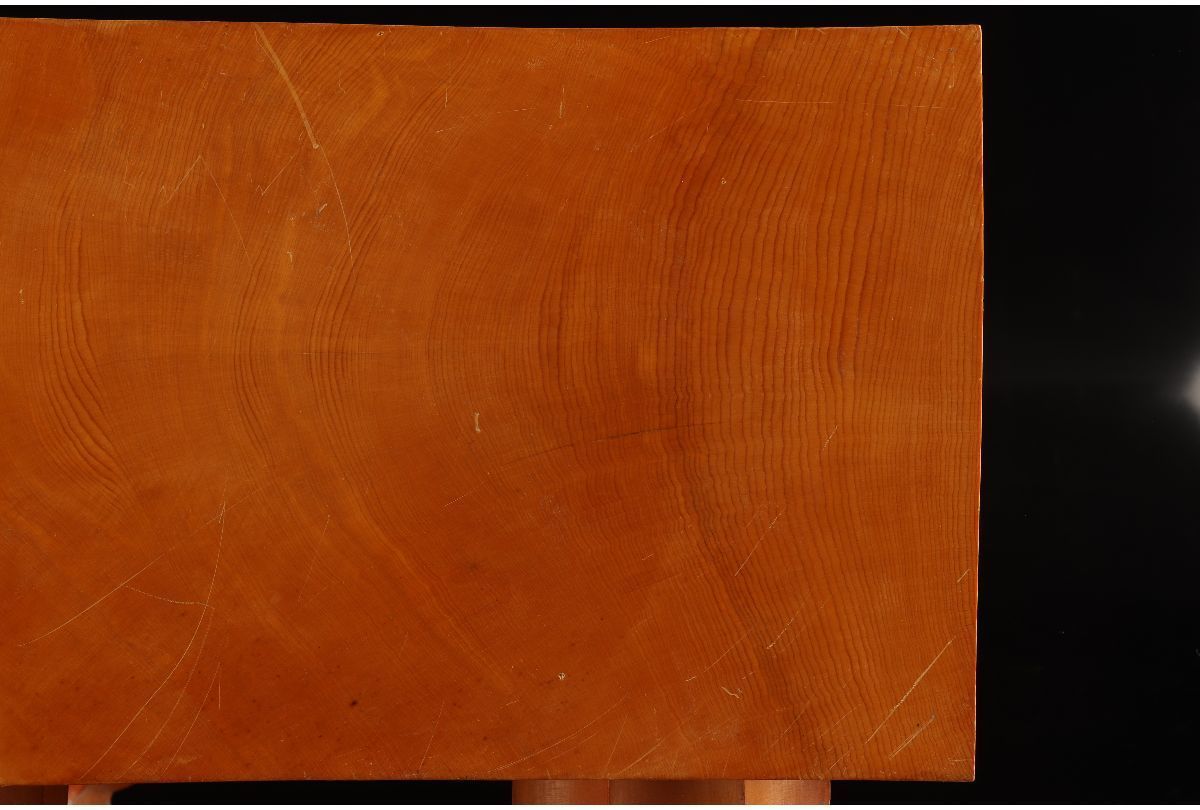 [URA]本榧製足付将棋盤/厚み18cm/約11.5kg/4-s12-18(検)骨董/将棋駒/カヤ/囲碁/将棋/碁笥/娯楽/趣味/碁石 | 前川榧碁盤店 本榧脚付将棋盤