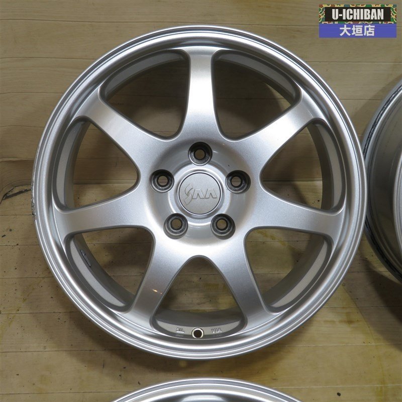 スバル純正ホイール スバルオートアクセサリーズ17x8J OFFSET+53 スバル 純正 オプション ホイール SAA 17インチ 8j +53 5H 114.3 4本