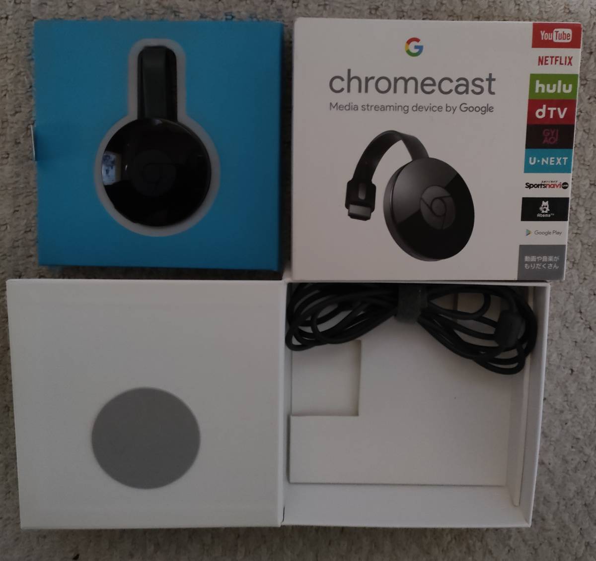★送料無料★　中古美品　Google Chromecast　グーグル　クロームキャスト　動作確認済み　初期化済み★⑥_2