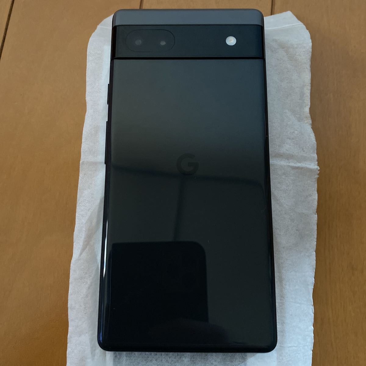 22.12.27購入 ほぼ未使用 Google Pixel 6a 128GB Charcoal GA02998 SIMフリー au利用制限◯_8
