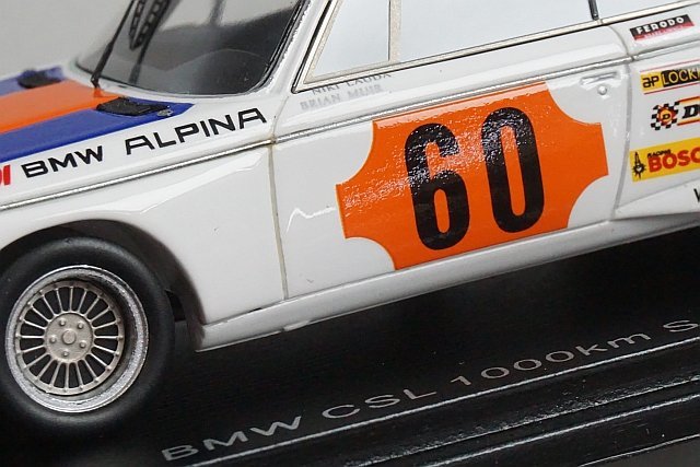Spark スパーク 1/43 BMW CSL 1000km Spa 1973 #60 SB227 BMW CSL 1⁄43