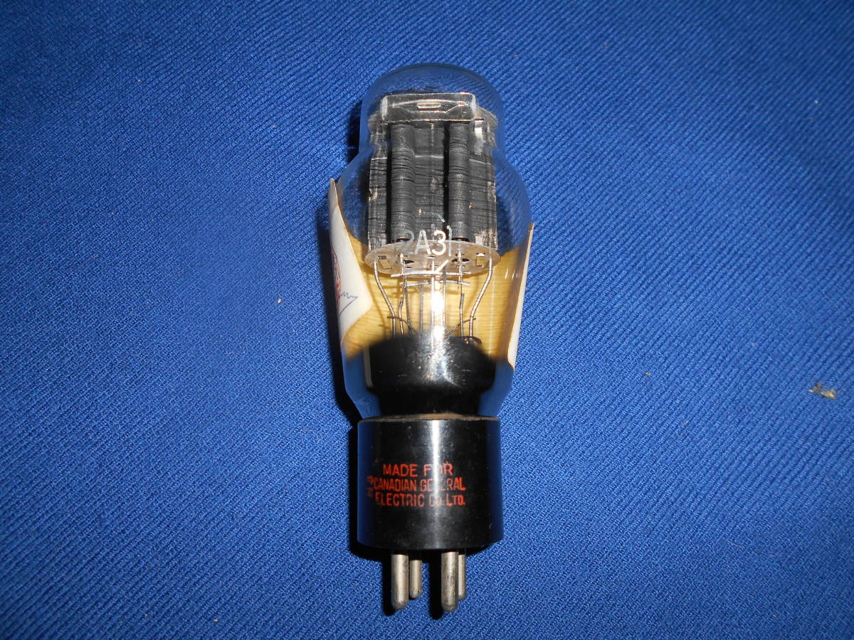 真空管 2A3 Canadian Marconi社製 1本 2A3 1本 アメリカ製？ カナダ製？