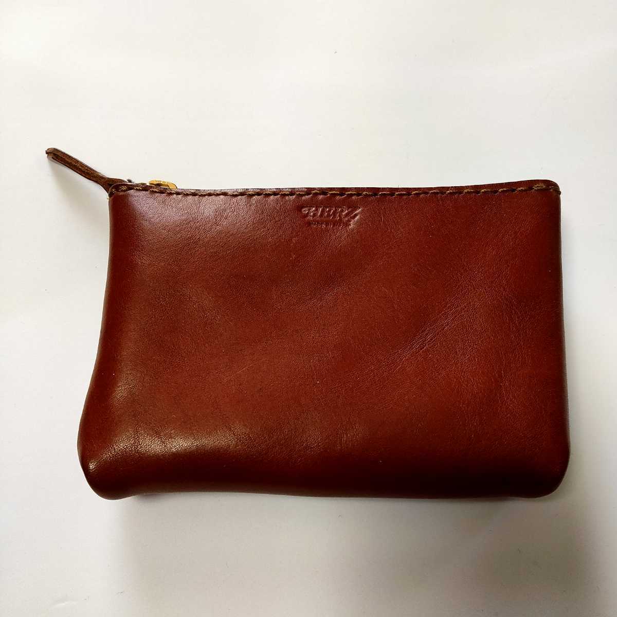 HERZ ヘルツ フラットベルトポーチ ベルトポーチ 本革 定価7，040円 