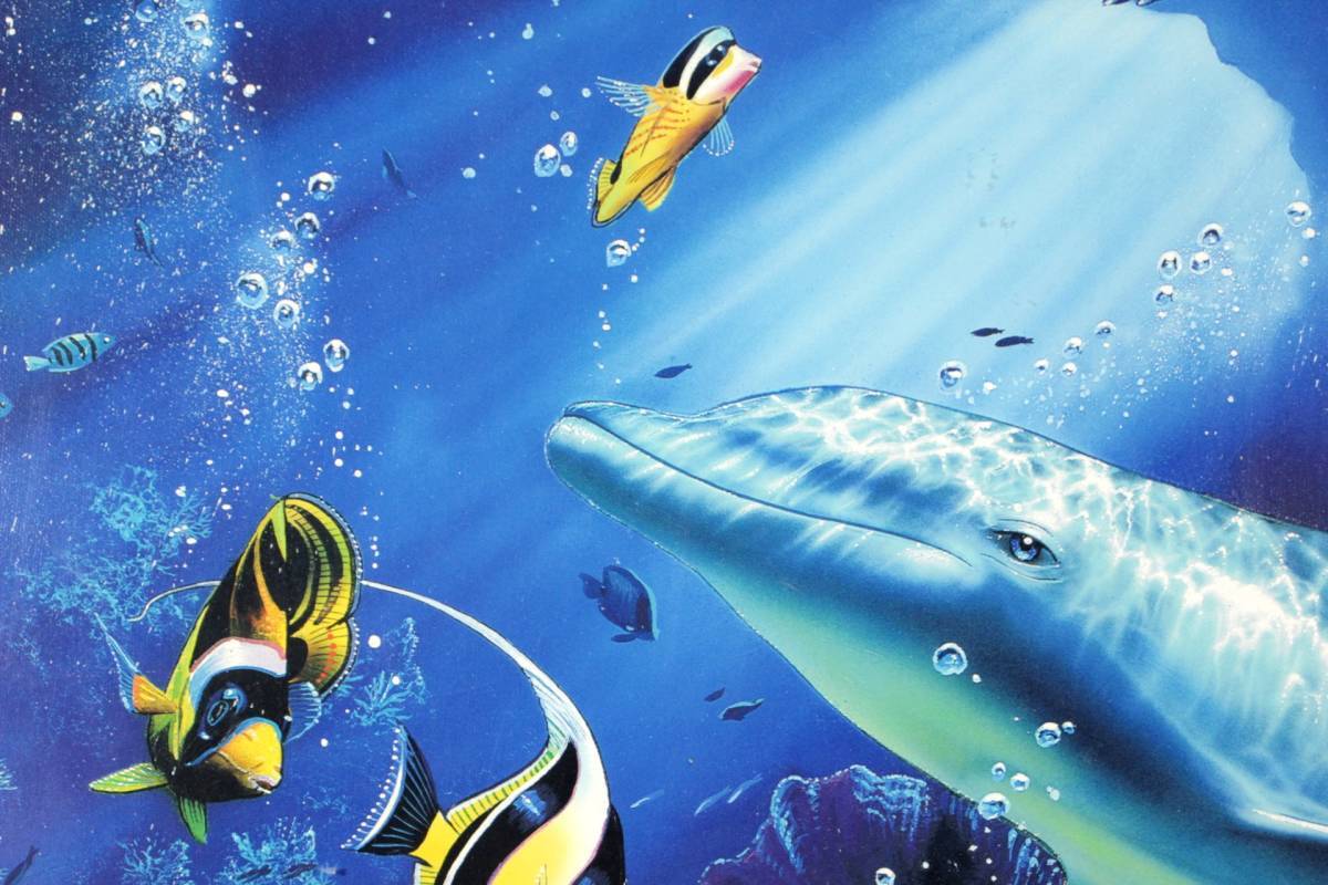 ◆錵◆ 真作保証 クリスチャン・ラッセン 「ミラクル・オブ・ライフ」 ミクストメディア CRL 111/300 T[R9]QO/23.2廻/SI/(240)_3