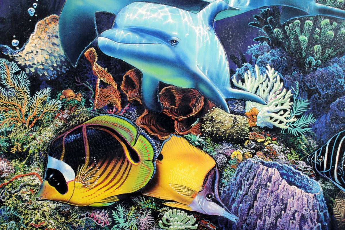 ◆錵◆ 真作保証 クリスチャン・ラッセン 「ミラクル・オブ・ライフ」 ミクストメディア CRL 111/300 T[R9]QO/23.2廻/SI/(240)_4