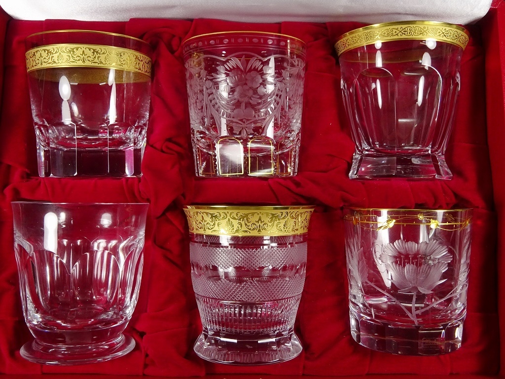 Moser モーゼル オールドグラス 6種セット大 専用箱付き