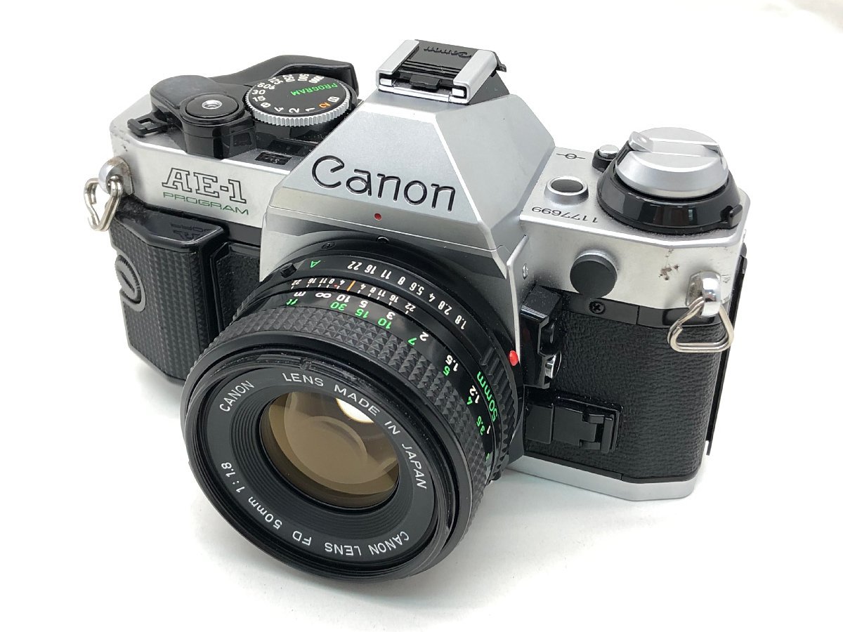Canon AE-1/CANON LENS FD 50㎜ 1:1.8 一眼レフカメラ ジャンク 中古
