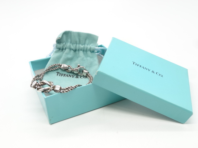 正規品美品 ティファニーブレスレット腕輪アクセサリー小物入れ 空箱10