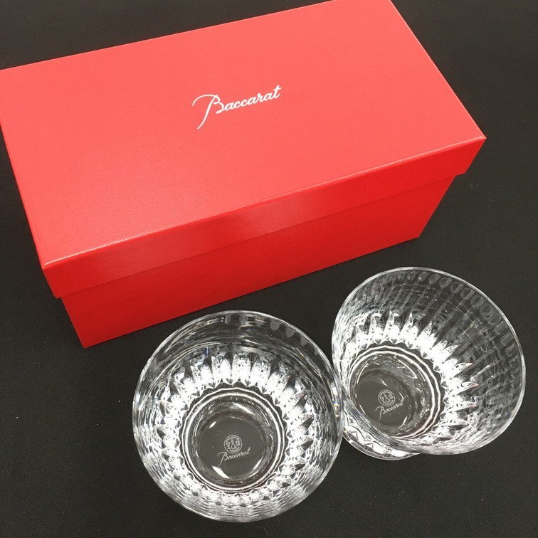 BBAL2006】Baccarat バカラ グラス 2客セット 箱・ショッパーつき 国内