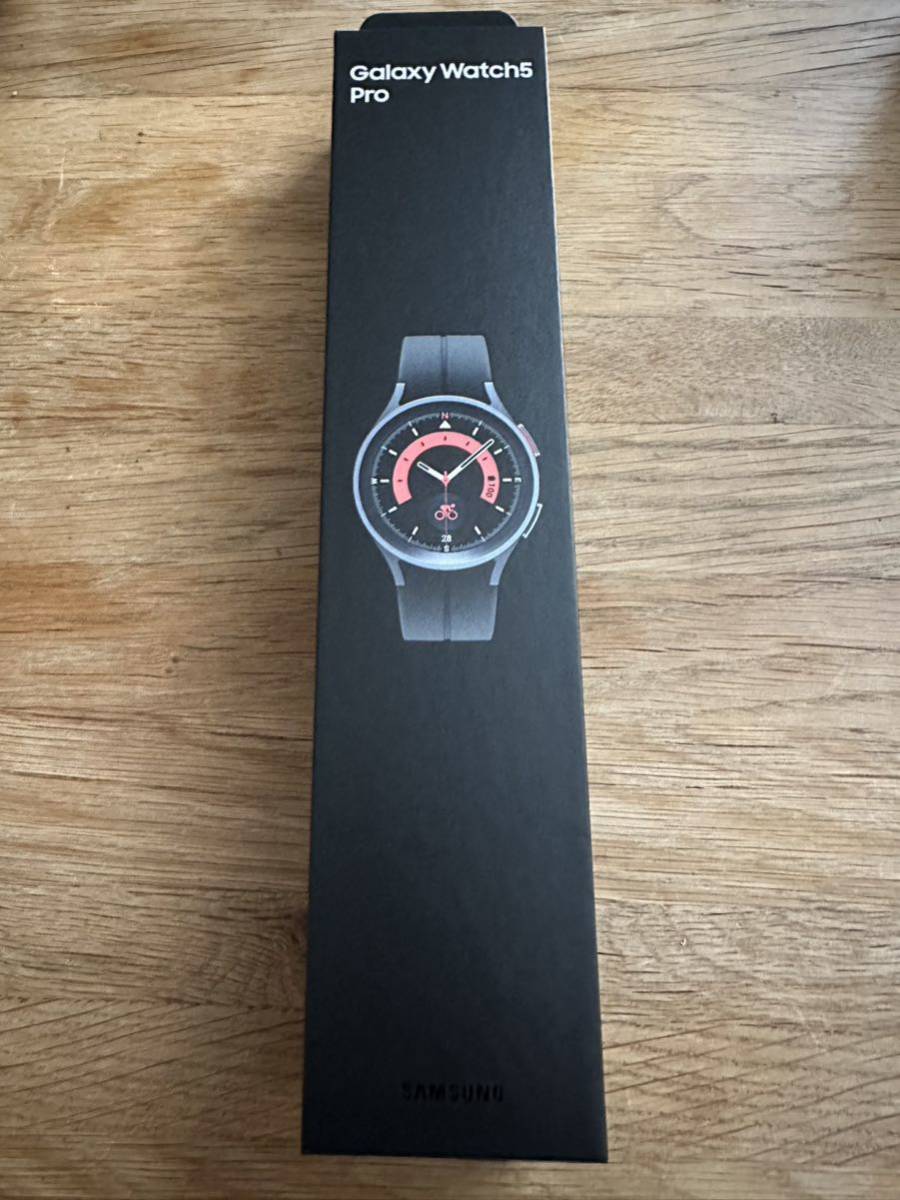 SAMSUNG Galaxy Watch 5 PRO [by Galaxy純正] SM-R920NZKAEUE， 45mm 