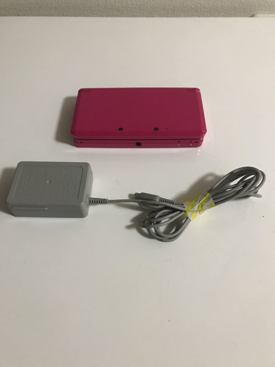 【1円出品】Nintendo 3DS ニンテンドー3DS 3DS本体 任天堂 ピンク 動画確認済み！