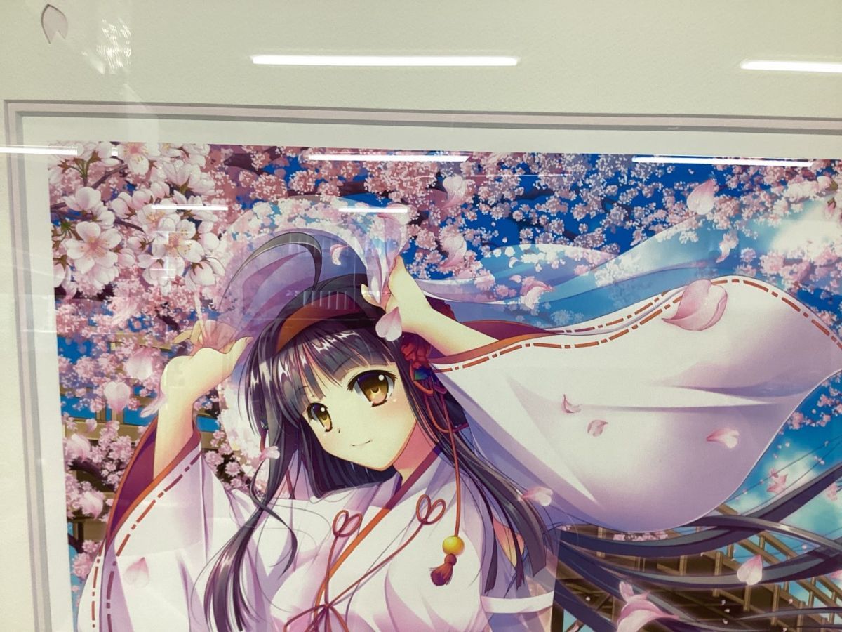 同梱不可/現状】版画 アールビバン 山本和枝 桜花絢爛 作品番号 2/30
