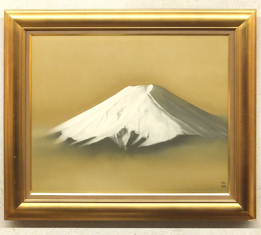 GLC】小林政嗣 「三峠富士」 油彩20号古径額 横浜出身 高島屋個展多