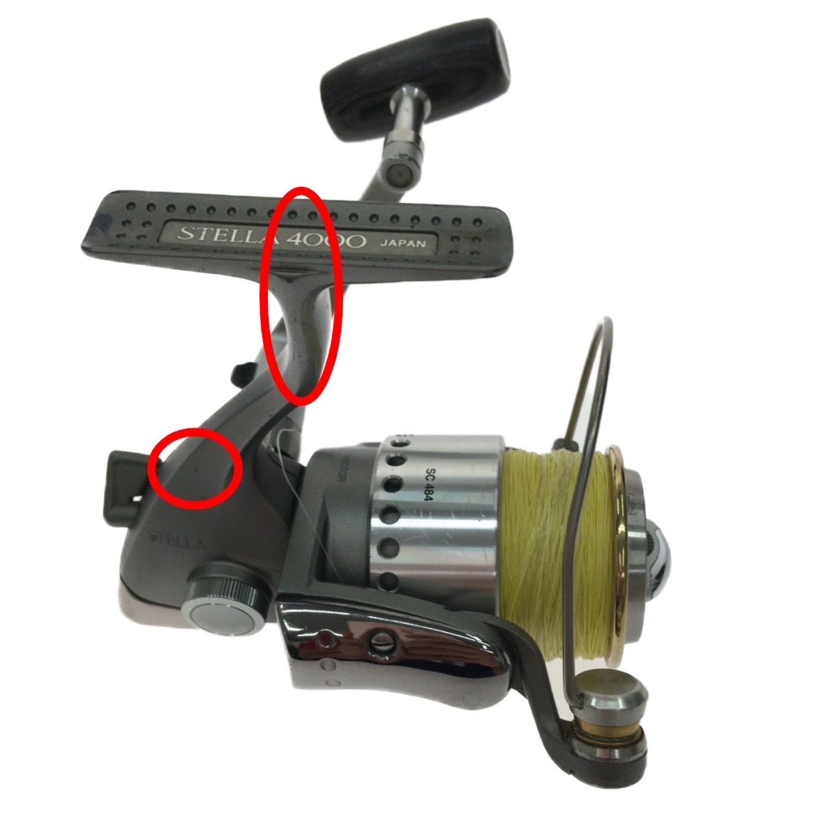 ▽▽ SHIMANO シマノ スピニングリール STELLA リールエッジ目立つ傷